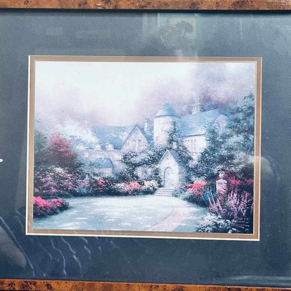 Print of "Beyond Autumn Gate: Morning at Ivycrest Manor" by Renowned American Ar